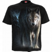 T-shirt homme  loup en fort et attrape rves amrindien