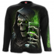 T-shirt homme manches longues avec La Mort buvant son verre d'Absinthe