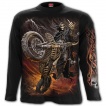 T-shirt homme manches longues avec La Mort sur sa moto apocalyptique