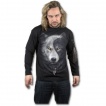T-shirt homme  manches longues avec loups et attrape rve inspiration Yin et Yang