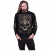 T-shirt homme manches longues à crane et dragon menaçant