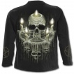 T-shirt homme manches longues à cranes de cire et squelette
