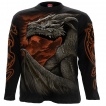 T-shirt homme manches longues à Dragon Majestueux