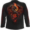 T-shirt homme manches longues  duel de Mage et Dragon infernal