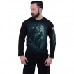 T-shirt homme manches longues  loups gardiens de la fort et lune