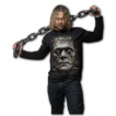 T-shirt homme manches longues à Monstre de Frankenstein et éclairs