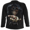 T-shirt homme manches longues à Oeil d'Horus et squelette maléfique