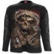 T-shirt homme manches longues à père Noel squelette rock