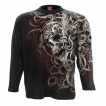 T-shirt homme manches longues Skull Shoulder Wrap