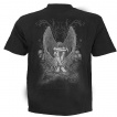 T-shirt homme noir avec femme ange enchaine et pentagramme