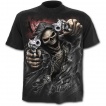 T-shirt homme noir avec La Mort avec ses pistolets