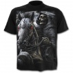 T-shirt homme noir à cavalier de la mort avec sa faux