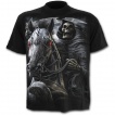 T-shirt homme noir  cavalier de la mort avec sa faux