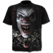 T-shirt homme noir à cirque de la terreur avec clown