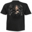 T-shirt homme noir à crane tribal tatoué