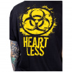 T-shirt homme noir et jaune ALLERGIC TO PEOPLE - Heartless