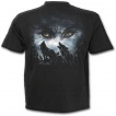T-shirt homme noir à loups mangeurs d'humains