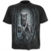 T-shirt homme noir à loups mangeurs d'humains