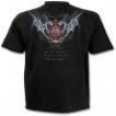 T-shirt homme noir à noble dragon libre d'esprit et vrai de coeur