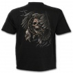 T-shirt homme noir à parure d'os amérindienne