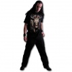 T-shirt homme noir à shaman indien et piège à dragon