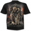 T-shirt homme noir à squelettes d'amoureux unis dans la mort