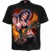 T-shirt homme à rockeuse style calavera avec guitare