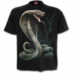 T-shirt homme à serpent cobra sur fond tribal