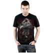 T-shirt homme  serpent et croix gothique