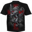 T-shirt homme squelette soldat en armure et blason Lion