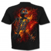 T-shirt homme  squelette souffl par une explosion atomique