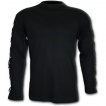 T-shirt rock homme  manches longues dcores de tresses