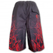 Short de bain homme gothique  crane en feu SKULL BLAST