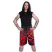 Short de bain homme gothique à crane en feu SKULL BLAST