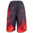 Short de bain homme gothique  dragon crachant des flammes