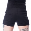 Short femme noir à sangles BATWING - Heartless