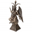 Statue dcorative Baphomet en polyrsine bronze - 24cm