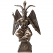 Statue dcorative Baphomet en polyrsine bronze - 24cm