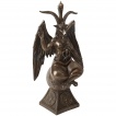 Statue dcorative Baphomet en polyrsine bronze - 24cm