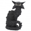 Grande figurine chat noir bouriff (32.5 cm)