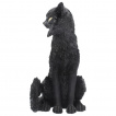 Grande figurine chat noir bouriff (32.5 cm)