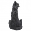 Grande figurine chat noir bouriff (32.5 cm)