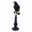 Figurine corbeau sur son perchoir (36 cm)