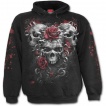 Sweat capuche enfant gothique  roses et cranes dchirs