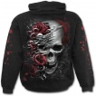 Sweat capuche enfant gothique  roses et cranes dchirs