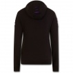 Sweat capuche femme goth rock noir  dchirures violettes