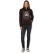 Sweat-capuche femme à loup aux roses et marques de griffes