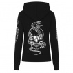 Sweat capuche femme à serpent, crane et pentacle - Banned
