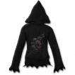 Sweat capuche gothique femme avec roses en sang