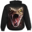 Sweat capuche gothique noir pour enfant à serpent avec langue piercée